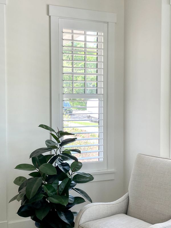 White Wood shutters