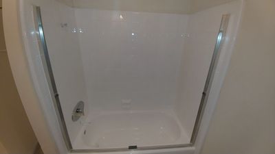 Tub shower reglazed