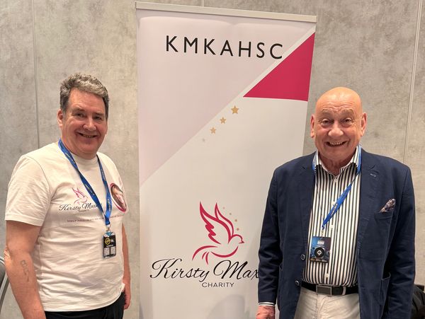 David Swindle with Brian Curry the father of Kirsty Maxwell