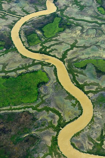drone image of kakadu northern territory by wayne quilliam