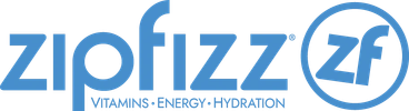 Zipfizz logo with a blue and white design.