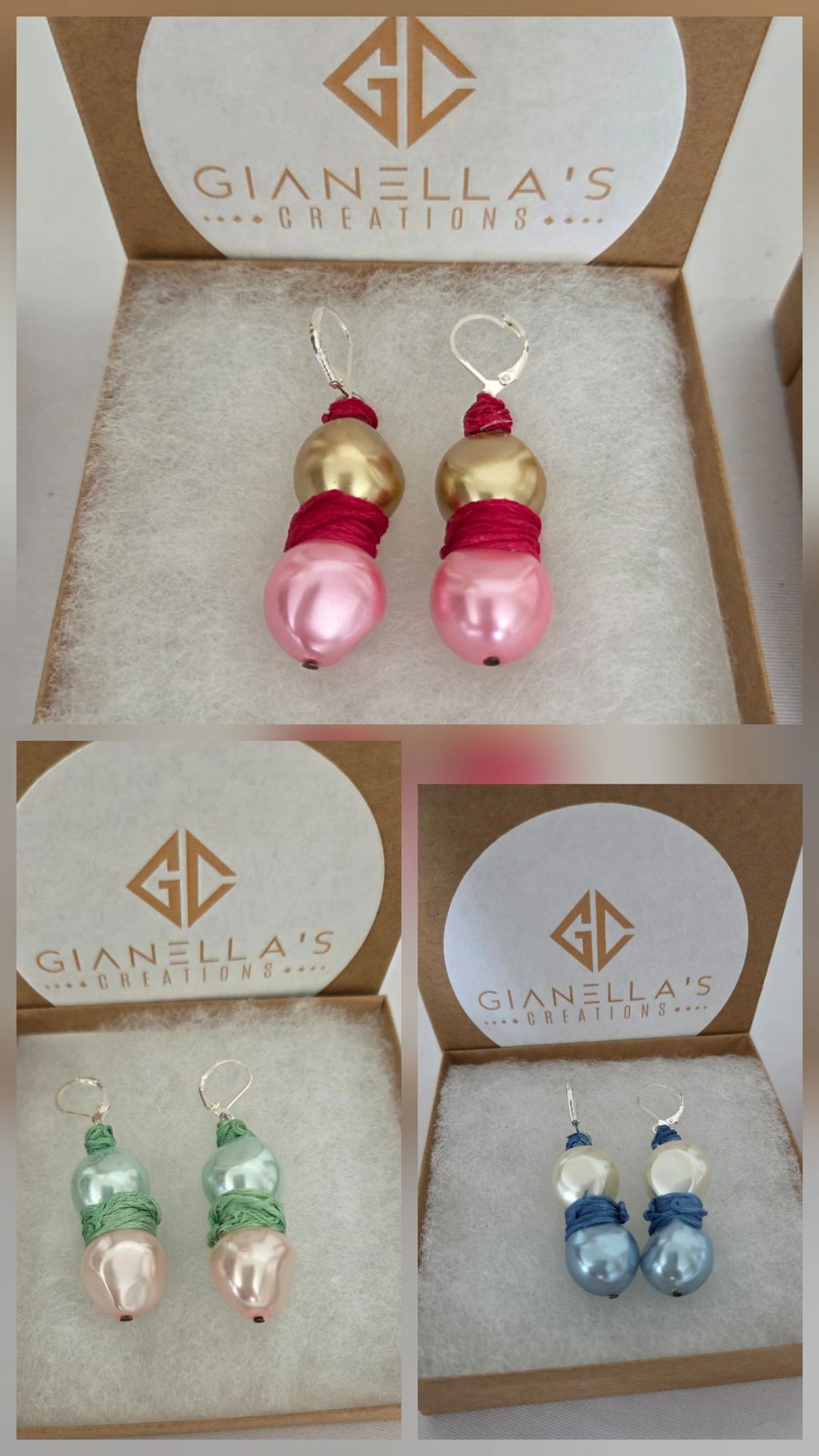 ÉCLAT (Glow) – Handmade Large Pearl Drop Earrings