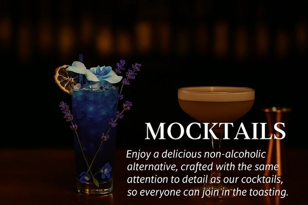 Elegant handcrafted mocktails by TheRoamingBar — alcohol-free creations designed for every occasion.