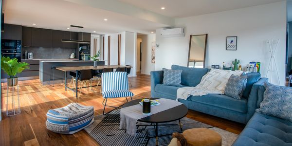 photo of the living room of the house.