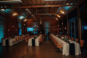 wide shot of the gala night