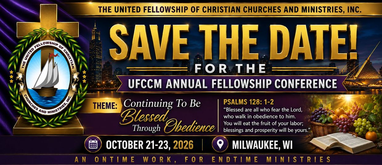Save the date for the UFCCM Annual Fellowship Conference in Milwaukee, October 21-23, 2026.