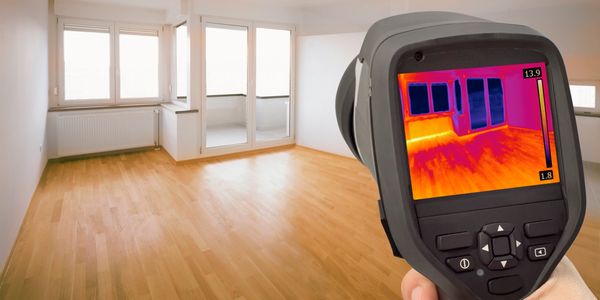 Water restoration companies use thermal imaging technology to detect moisture trapped behind walls.