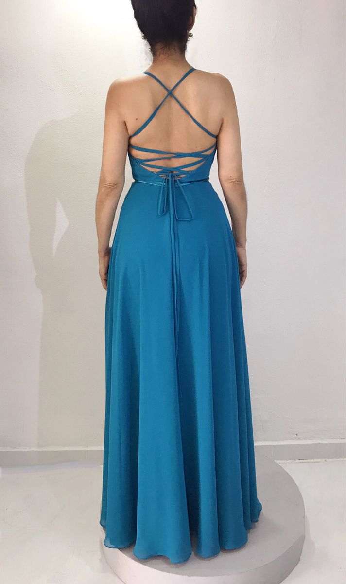 Vestido azul cheap infinity