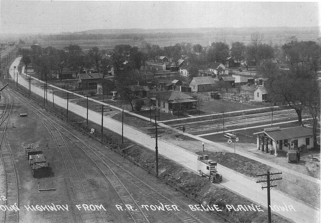 Preston's Station Historic District in Belle Plaine, Iowa