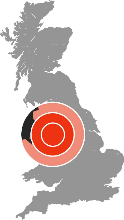 map of lancashire