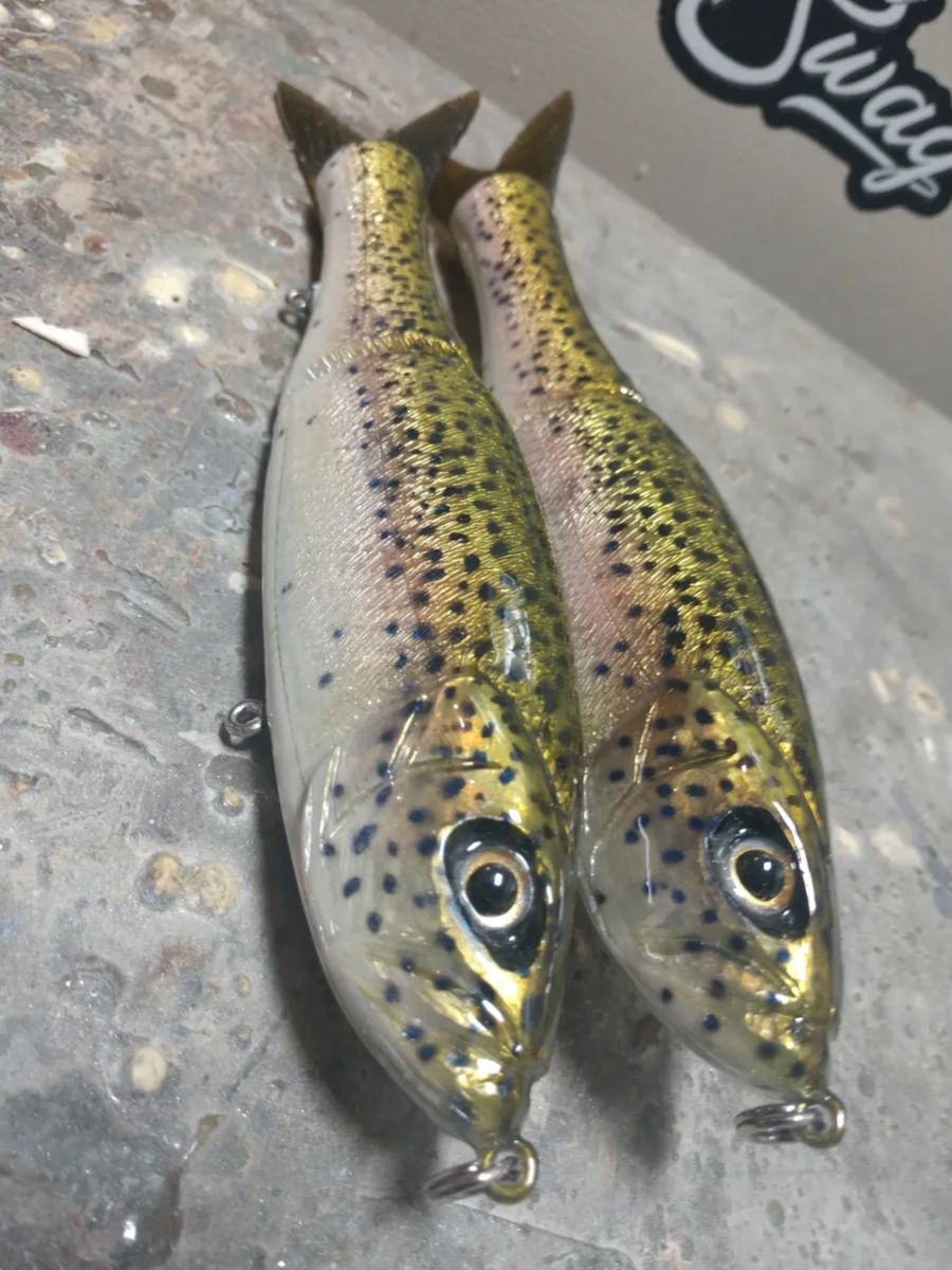 Tater Hog Uncle Ronnie Swimbait Foiled Rainbow