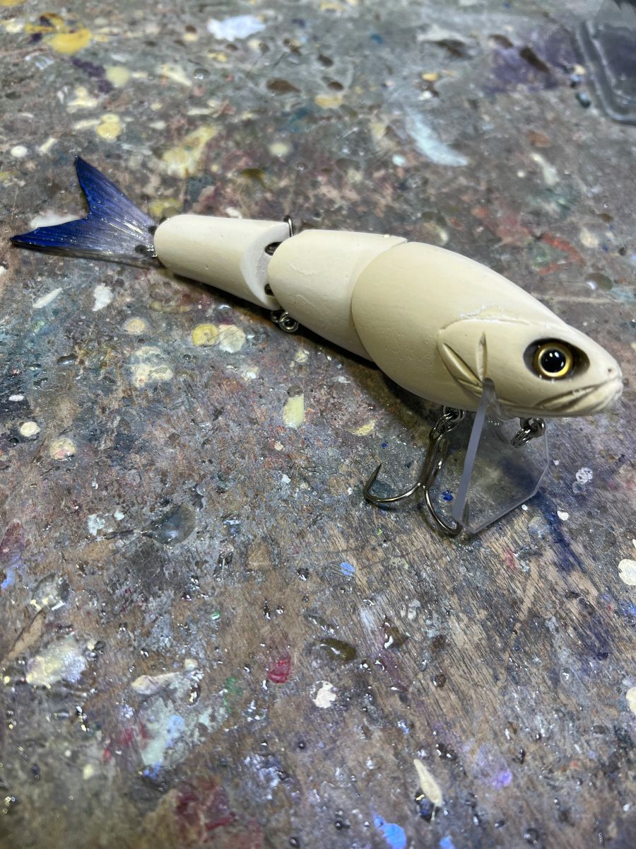Tater Hog Moonshiner Wake Bait Unpainted Bone