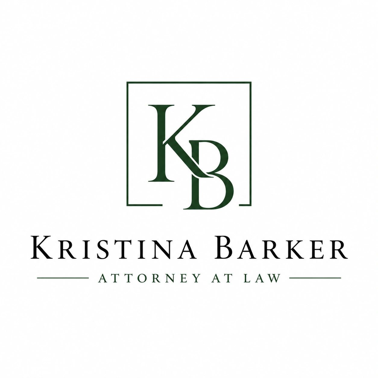 Logo for Kristina Barker, Attorney at law.