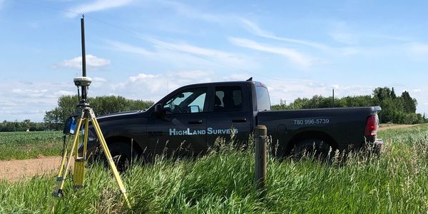 GPS survey of Alberta farm land