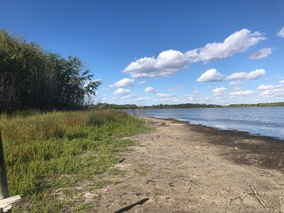 Bank of a shallow Alberta lake