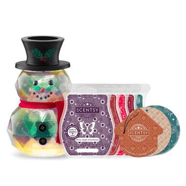 Scentsy Snowstopper warmer, 5 Scentsy Bars, 3 Scent Circles i winter scents