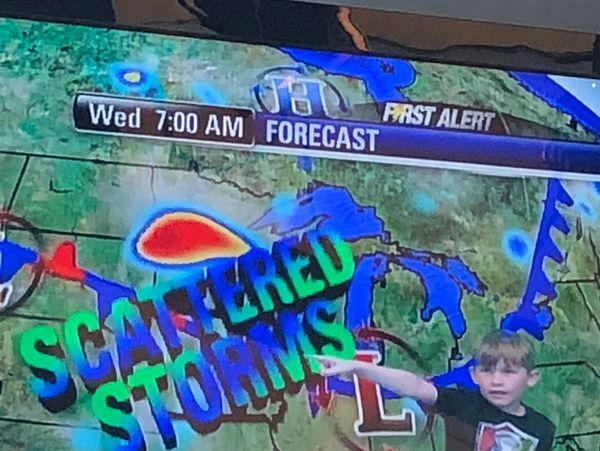 My young weatherman better than the real deal
