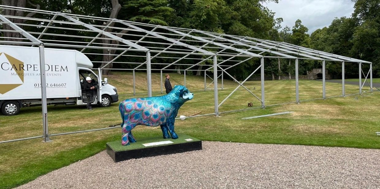 Marquee build in Scone Palace near Perth by Carpe Diem Marquees and Events.