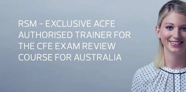 RSM course, Authorised Accredited Fraud Training Examiner Australia