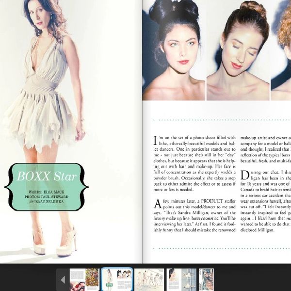 Take a look at PRODUCT Magazine Online to view Sandra Milligan working on the Ballerina Spread.