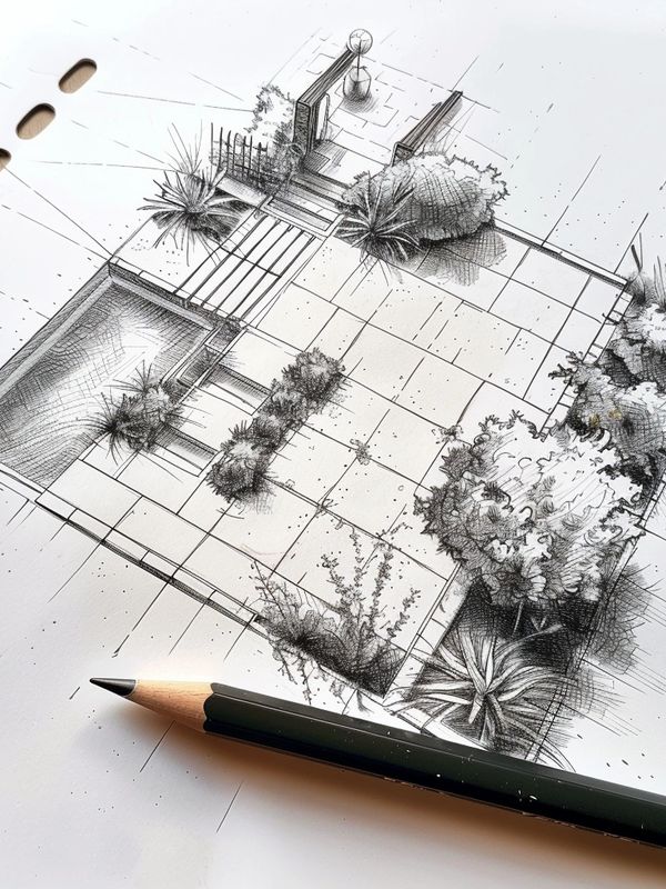 garden design sketch