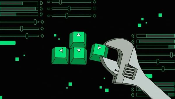 A descriptive poster of a ranch fixing keys on the keyboard to symbolize IT repairs