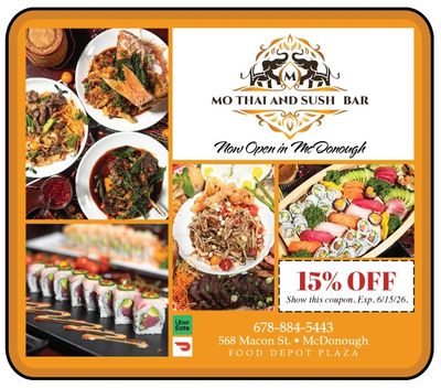 Mo Thai and Sushi Restaurant McDonough   exclusive coupons only here