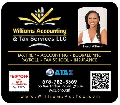 Tax Service McDonough William's Accounting