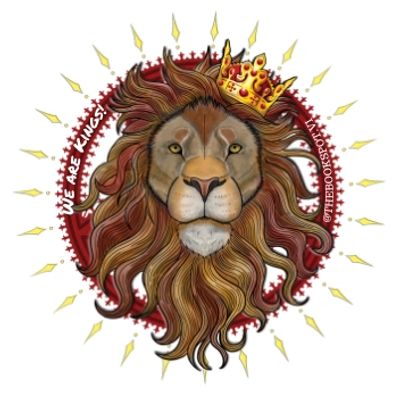 The reveal of the men's We are Kings logo of a lion with a crown radiating light and strength.