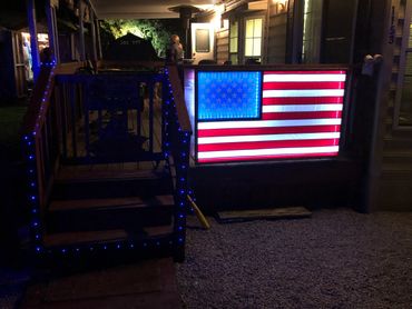 LED COLOR CHANGING FLAG 
