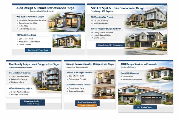 ADU Design and Permit Services in San Diego designed by SRGd Design