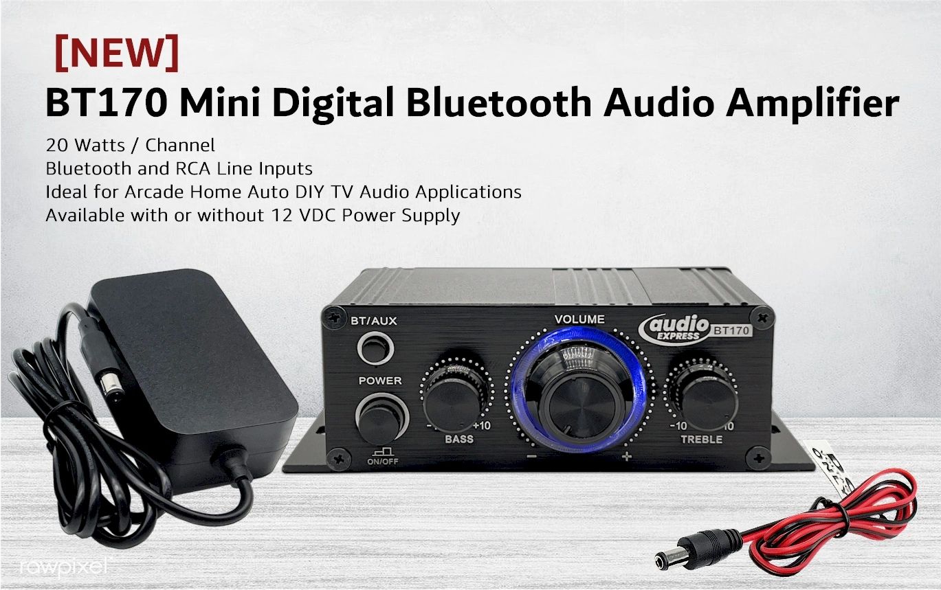 Audio Express BT170 Mini 40 Watt Digital Bluetooth Audio Amplifier