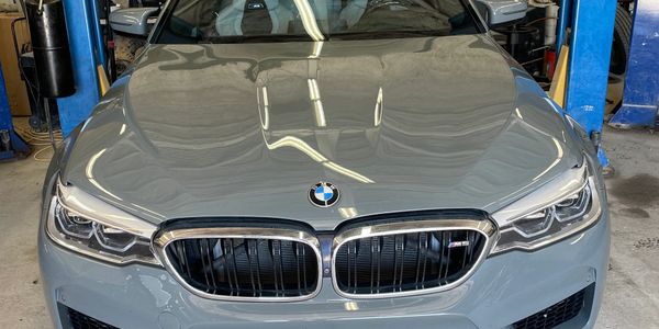 BMW M5 In for regular maintenance