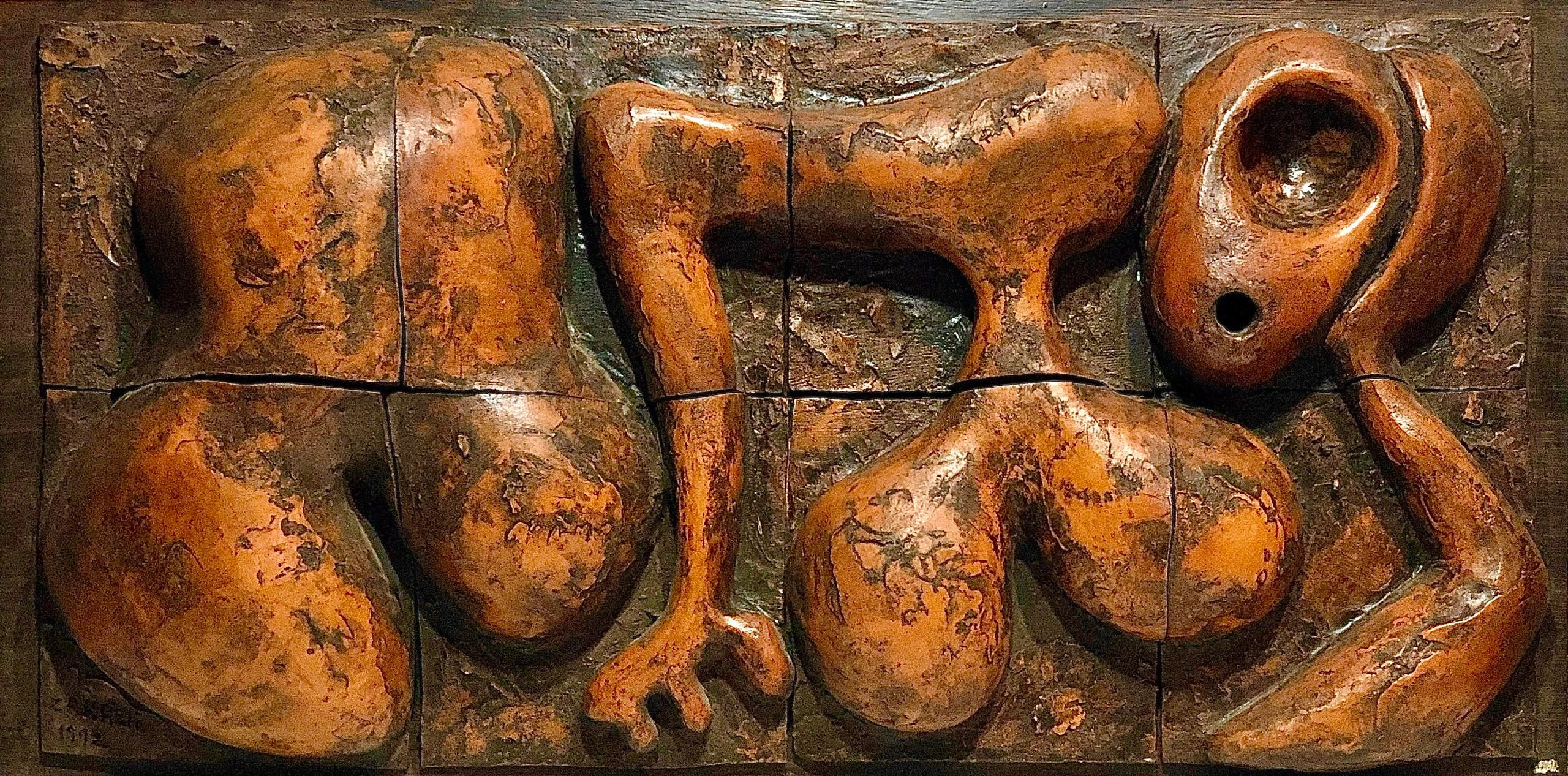 Relief: 'Seated Lady' - 80cm x 40cm (1992)