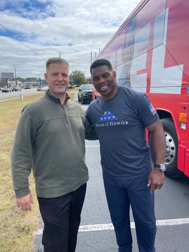 Snip with Herschel Walker when he stopped in Statesboro. 