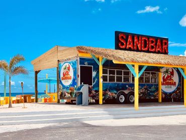 Sand Bar Sxm, food truck, Beach Bar 