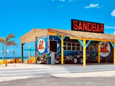 Sand Bar Sxm, food truck, Beach Bar 