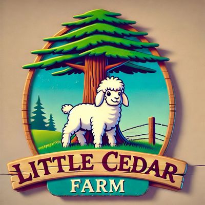 Little Cedar Farm Logo Fresh Eggs and Fresh Meat for pickup available at Little Cedar Farm Elon, NC