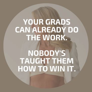 Inspirational quote about grads needing to learn how to win.