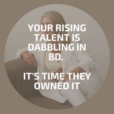 Motivational quote about owning talent in BD.