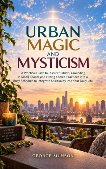 Book cover titled 'Urban Magic & Mysticism' by George Munson with an illustration.