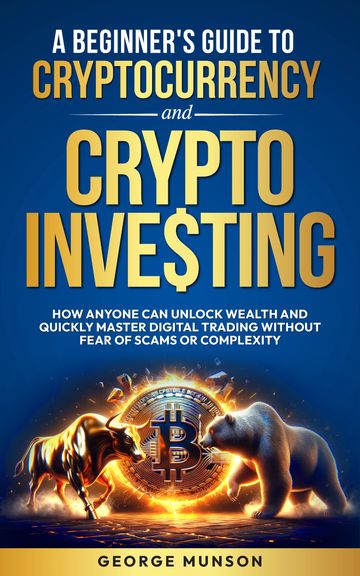 Book cover on cryptocurrency and crypto investing with bull and bear imagery.