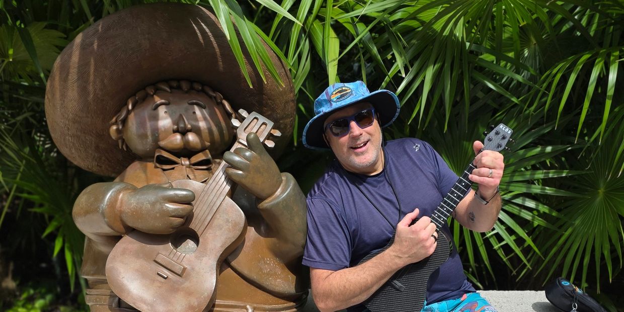Mahalo Mike music with Ukulele rhythms to sway your palm tree beach vibes. 