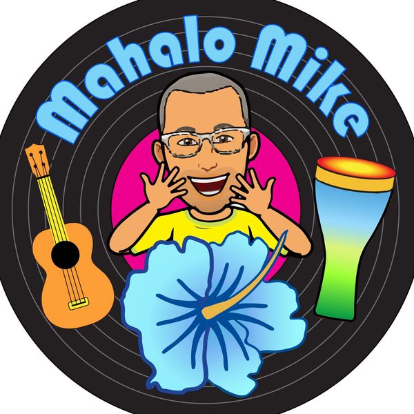 Mahalo Mike, songwriter with authentic songs with fun vibes, ukulele rhythms, and hand percussion