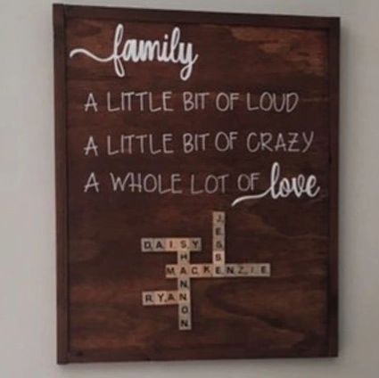Wood Signs
Family Name Signs
Scrabble Tiles