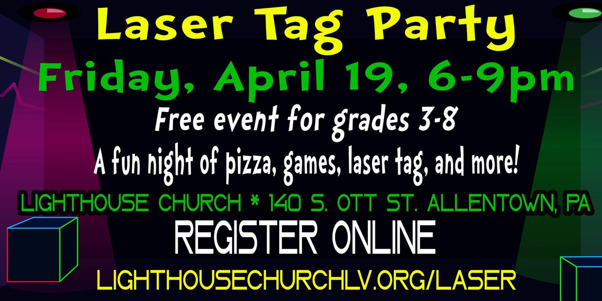 Lighthouse Church LV @ St Timothy  140 S Ott St, Allentown PA
Registration  required due to limited 