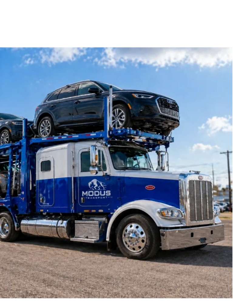 Modus Transport car hauler transporting cars across country 