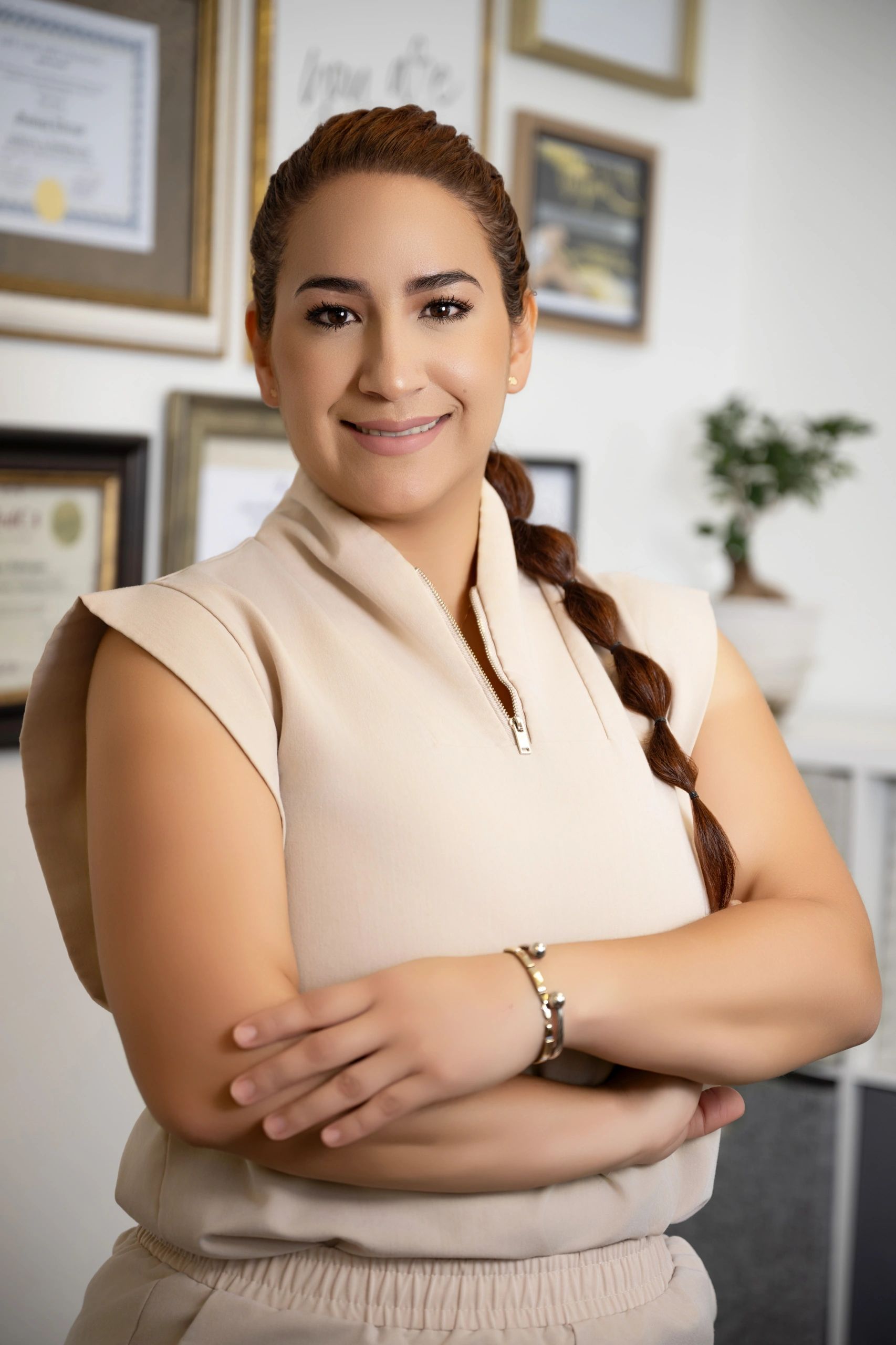 Clean, professional medical spa treatment room with neutral tones at THE SPA BY YOHANA RODRIGUEZ in Bonita Springs