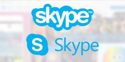 Two Skype logos with blue color scheme.