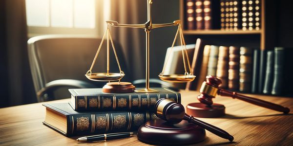 Legal books and scale